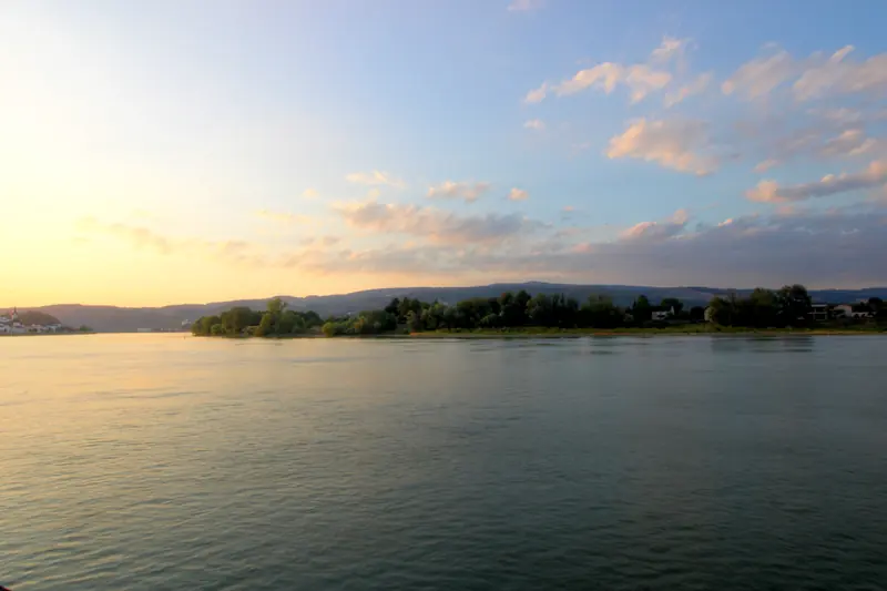Donau, HDR, Landschaft, Sonnenuntergang, Wasser · Ybbs · 22.08.2026